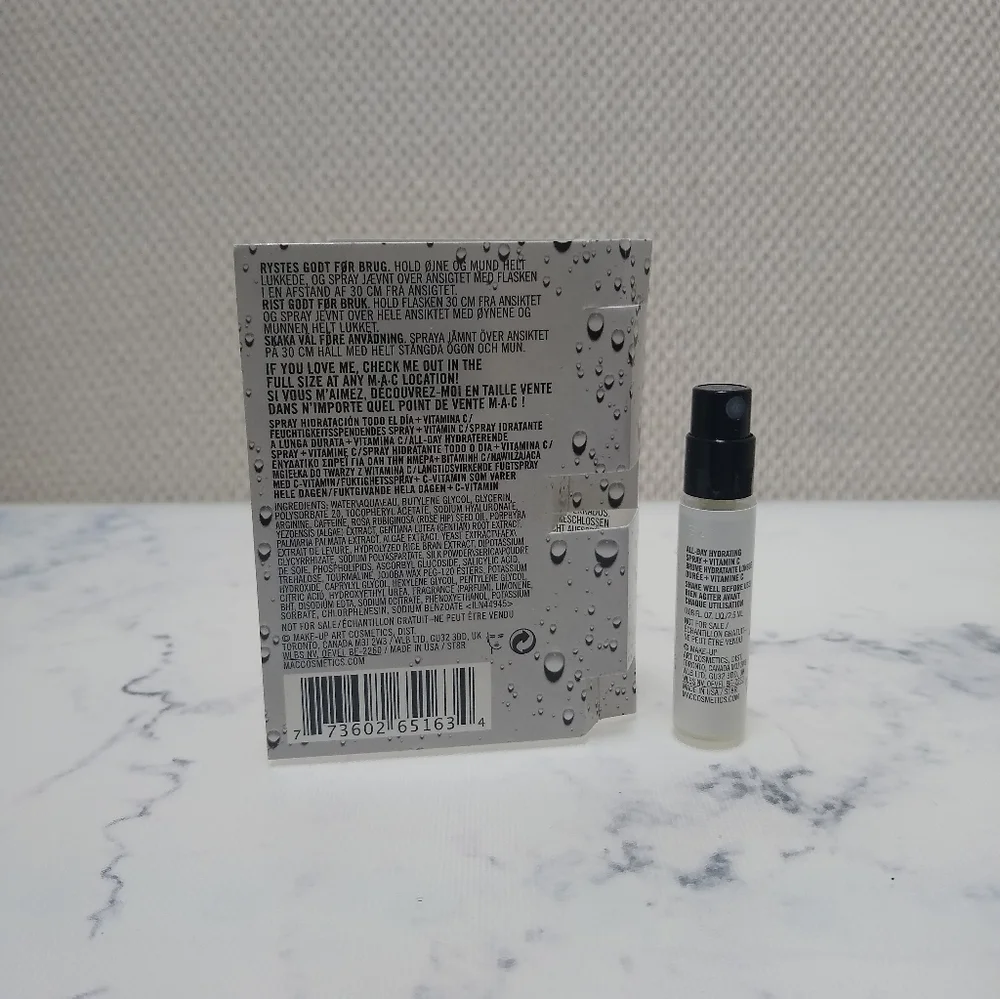 MAC Fix + Magic Radiance Hydrating Spray Mini Size .08 Oz